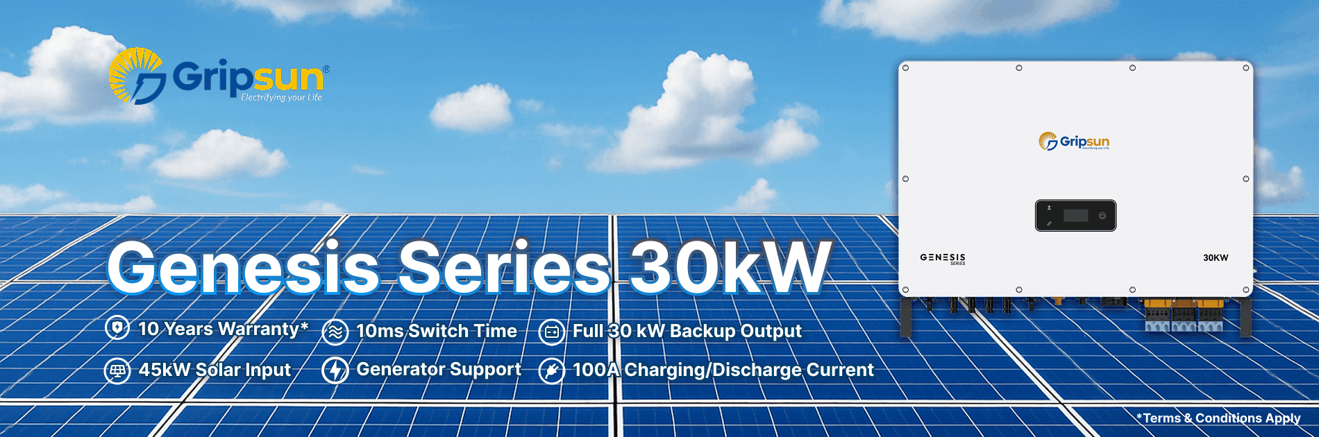 Gripsun Genesis Series 30 KW (GS-HV-30K-100-H)