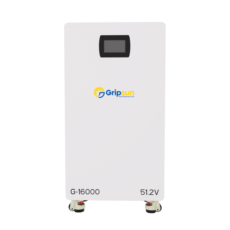 Gripsun VELOCITY G-16000 16 kWh low voltage lithium battery, front view